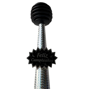 Corne de fête à pression d'air, or et argent, avec feuille laser, pour anniversaires, idéale pour les fêtes d'anniversaire en Amérique latine, fournitures et cadeaux. - Product Image 5