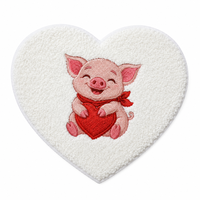 Patchs de créateur de luxe en forme de cœur, patchs lettres en chenille, patchs Chrome Heart pour pochette, designs cadeaux rose amour pour la Saint-Valentin