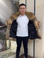Manteau en fourrure moelleux pour femmes, long manteau en fourrure de raton laveur, chaud et épais pour l'hiver, manteau en fourrure de renard pour hommes