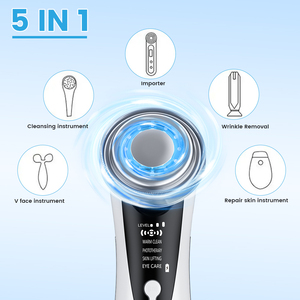 2025 Iontophoresis máy rung mặt Photon trẻ hóa da nóng massage nhà vẻ đẹp khuôn mặt nâng Massager thiết bị - Product Image 2