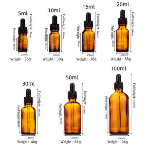 Botella de Vidrio Ecológica para Aceites Esenciales, Personalizable al por Mayor, en Azul, Verde y Marrón, de <span class=keywords><strong>Cinco</strong></span>, Cincuenta, Treinta y Cien Mililitros, con Gotero - Product Image 6