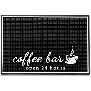 Factory Custom New <b>PVC</b> Soft Rubber Bar Mat Multi-Functional Non-Slip Drainage Mat Bar Counter Mat Coffee Cup Mat - Product Image 3