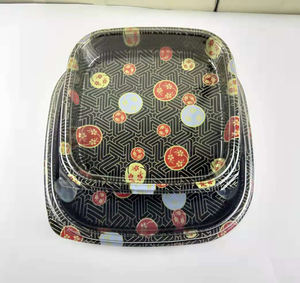 Boîte à <span class=keywords><strong>sushi</strong></span> et à sandwich carrée jetable en PET de haute qualité avec couvercle transparent, qualité alimentaire, emballage à emporter - Product Image 5