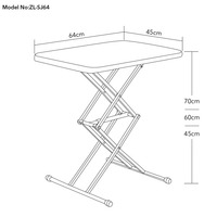 Table pliante carrée en plastique empilable SJ64, pour le camping en plein air, les pique-niques, le bureau d'ordinateur, table pliante blanche