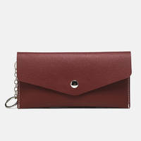 Porte-cartes double couche en cuir PU, portefeuille portable à compartiments, sac à cartes et à espèces