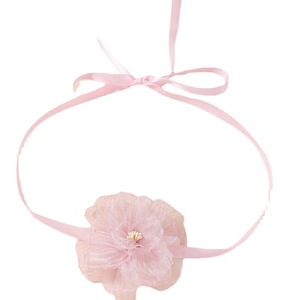 DIY 9.5cm kain mawar merah muda putih renda bunga liontin Choker kalung Aksesori seksi kalung Satin untuk wanita pesta pernikahan - Product Image 2