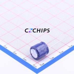 Condensador Electrolítico de Aluminio de Montaje Pasante ERJ1EM331G09OT, D10xL9mm 330uF 20% 25V 1.02A-100kHz - Product Image 1
