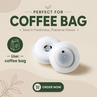 Valve de fraîcheur Sanrun pour café, en PE de qualité alimentaire, taille personnalisée, anti-humidité, valve de dégazage unidirectionnelle