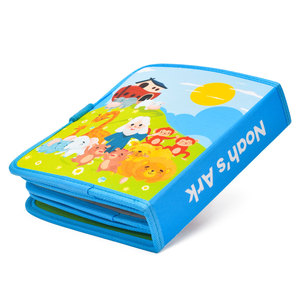 <span class=keywords><strong>Livre</strong></span> sensoriel bleu personnalisé en feutre avec broderie, thème personnalisable, jouet éducatif précoce de luxe - Product Image 4