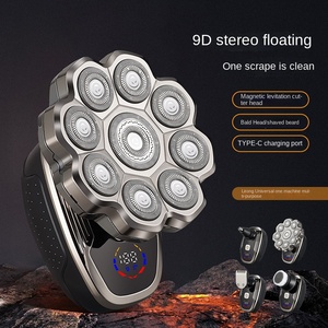 360 °   <span class=keywords><strong>Rasoir</strong></span> <span class=keywords><strong>électrique</strong></span> à 9 grandes lames, têtes de rasage confortables, doux <span class=keywords><strong>pour</strong></span> la <span class=keywords><strong>peau</strong></span>, adapté aux peaux sensibles et à l'entretien quotidien - Product Image 2