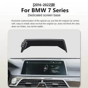 Support de téléphone pour écran de voiture <span class=keywords><strong>BMW</strong></span> Série <span class=keywords><strong>7</strong></span> G11 2016-<span class=keywords><strong>2022</strong></span>, chargeur sans fil, navigation, intérieur, taille 10,25/10,3 pouces - Product Image 2