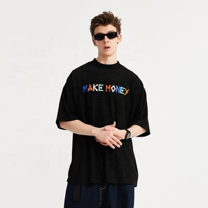 Magliette gonfiabili in tessuto di lana con ricamo in cotone personalizzato t-Shirt con logo - Product Image 2