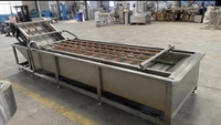 Bellenwasmachine met gecombineerde snijfunctie voor groenteverwerkingsfabriek