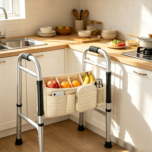 Universal <b>Walker</b> Storage Bag Organizer with Multi Pockets for Seniors <b>Elderly</b> Injured People <b>Walker</b> Storage Bag Organizer - Product Image 3