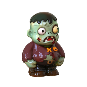 Bán Buôn Tùy Chỉnh Thiết Kế Gốm Halloween Theo Chủ Đề Lưu Trữ Container Sứ Da Màu Xanh Lá Cây Quái Vật Zombie Hình <span class=keywords><strong>Cookie</strong></span> Lưu Trữ Jar - Product Image 3