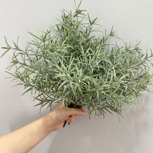 Plante décorative d'intérieur artificielle Meng Jie, romarin vert à 7 têtes, Hedyotis Diffusa - Product Image 3