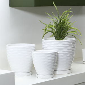 Couverture de <span class=keywords><strong>pot</strong></span> de fleurs moderne personnalisée pour plantes succulentes, <span class=keywords><strong>pot</strong></span> de fleurs unique - Product Image 1