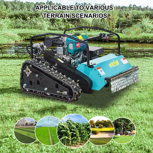 Industrial Grade 196cc <b>Remote</b> <b>Control</b> Lawn <b>Mower</b> With Tea Mountain <b>Track</b> & Petrol/Gasoline Grass Crusher Ymn21 4-s - Product Image 3