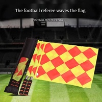Drapeau d'arbitre d'équipement d'entraînement de football en gros avec commande de frontière et drapeau de patrouille