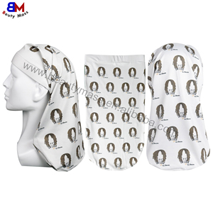 Vente en gros de chaussettes avec logo personnalisé, chaussettes longues en polyester avec bande enveloppante pour cheveux hommes femmes - Product Image 1