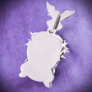 Hip Hop Fine Jewelry Passd Diamant tester 925 Sterling Silber Iced Out VVS Moissan ite Emaille Jesus Anhänger für Männer - Product Image 6