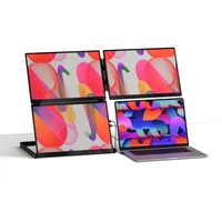 Écran portable triple 2K de 16 pouces, écran secondaire pliable IPS HD pour ordinateur portable, fabricant d'origine