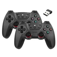Control de Juego Inalámbrico CM-029 en Oferta, Compatible con Dos Usuarios, Android TV, Computadora, Joystick con Vibración de 2.4G para Juegos en Línea