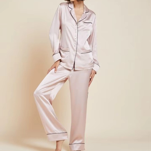 Vietnam Factory Custom Women Pajamas Set Organic Cotton Breathable Sleepwear OEM ODM Private Label Bulk Manufacturing Service - Product Image 1