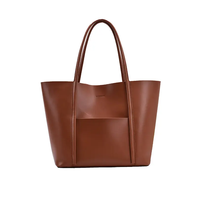 Wholesale Custom PU Leather Fashion Extra Large Capacity Tote Bag For Women Retro Handbag Of Lady