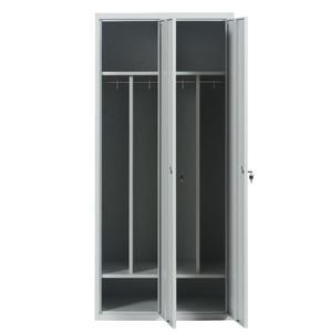 <span class=keywords><strong>Casier</strong></span> en acier à 2 portes, rangement moderne en métal pour salle de sport et école, 2 compartiments - Product Image 2