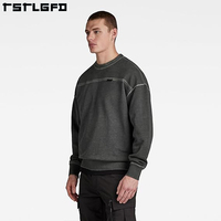 Sudadera Oem con capucha contrato personalizado Stitch ácido lavado Vintage sudadera suelta suéter peso pesado 400GSM sudadera hombres