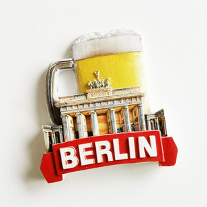 Imán de Resina 3D Personalizado de la Ciudad de <span class=keywords><strong>Lituania</strong></span>, con Forma de Taza de Cerveza Vintage y Abrebotellas - Product Image 4