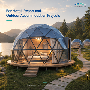 <span class=keywords><strong>Tenda</strong></span> Glamping con Cupola in <span class=keywords><strong>Vetro</strong></span> Personalizzata, Telaio in Lega di Alluminio e Porta in <span class=keywords><strong>Vetro</strong></span> Temperato per Progetti di Hotel e Resort XQ-2 - Product Image 2