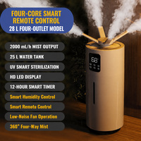 Humidificateur Géant à Brume Fine, Pulvérisateur Ultrasonique Haute Performance, Stérilisateur Mobile Grande Capacité de Qualité Commerciale WT01