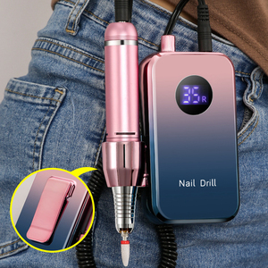 Venta al por mayor de fábrica Color degradado 35000RPM Máquina de uñas portátil Manicura Pedicura Taladro eléctrico inalámbrico para uñas Recargable - Product Image 6