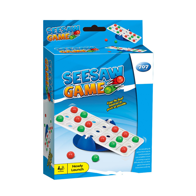 Intelligent Desk Toys Play at Home New Arrival Funny Theory Educational Plastic Beads Balance Seesaw Game Kids for Wholesale