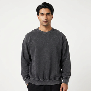 Sudadera de Hombre Lisa con Logo OEM Personalizado al por Mayor, Diseño en Blanco, Estampado en el Pecho, Venta al por Mayor - Product Image 1