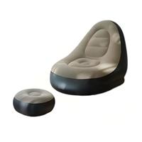 Fauteuil et canapé gonflables modernes en PVC floqué, pliables, imperméables et portables pour usage extérieur, hôtelier et en salon
