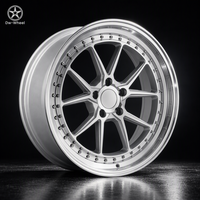Jantes de style 2 pièces à déport profond DW 18 19 20 22 pouces 5 trous, lèvre polie argentée, taille et déport personnalisés, compatibles avec Toyota Supra