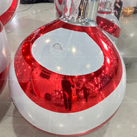 Ballons de Noël géants gonflables boule à miroir pour l'extérieur, imperméables et brillants, décorations pour événements et fêtes.