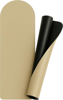 Tapete de Ejercicio de Caucho Natural PU, Tapete de Yoga Duradero para Gimnasio en Casa, Tapete de Yoga Semicircular