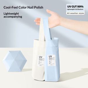 Sombrilla de Bolsillo Ultraligera para Mujer, Protección UV, Compacta, Portátil, Apertura Totalmente Automática, Fibra de Poliéster - Product Image 3