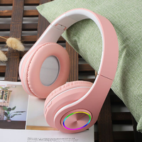 Casque sans fil B39 supra-auriculaire avec microphone ANC pour son Hi-Fi 5.0 - Design Macaron pour les voyages et les jeux