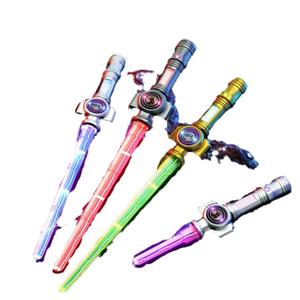 Nouvelle épée rotative transfrontalière rétractable lumineuse pour bébé, jouet bâton clignotant pour 0-24 mois, en plastique - Product Image 5