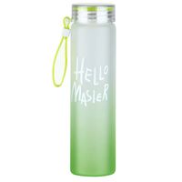 AMZ Meilleure vente Bouteille d'eau en verre avec corde pour enfants, école en plein air, dessin animé mignon, lait en carton, sport