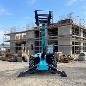 Chariot télescopique de 10 m de hauteur, capacité de 3500 kg, avec benne, balayeuse et lame à neige en option pour les travaux municipaux de déneigement - Product Image 1