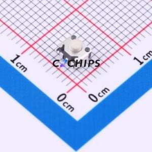 TS1133A16034 Tactile Switch SMD-5P,4.5x3.3mm Switch Single Pole Single Throw Round Button 1.6N Horizontal Mount - Product Image 1