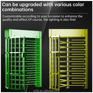 Tourniquet pleine hauteur avec lecteur d'empreintes digitales et carte RFID, en acier inoxydable 304, pour contrôle d'accès - Product Image 4