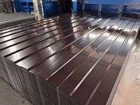 C8 Tôle de toiture en métal bon marché/Feuilles de toiture en zinc galvanisé ondulé/Tôles de toiture en acier ondulé de calibre 24 pour la construction