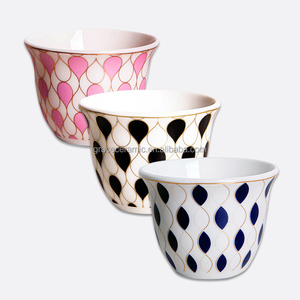 Bộ Ly <span class=keywords><strong>Cawa</strong></span> 80Ml Bộ Ly Tách Cà Phê Cappuccino Sứ Trung Quốc Xương Bộ Ly <span class=keywords><strong>Cawa</strong></span> Hiện Đại Tùy Chỉnh Bộ Trà Ả Rập - Product Image 1